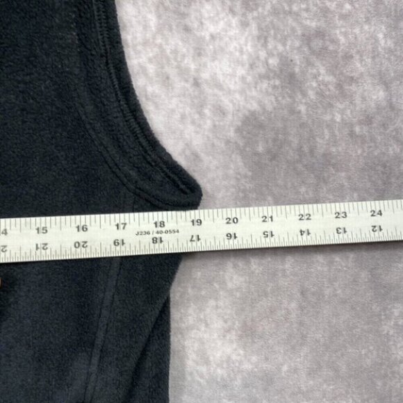 Columbia Sleeveless Vest Womens Medium Gray Fleece Zip Pockets Casual Cozy - Picture 8 of 10